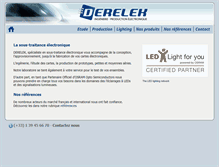 Tablet Screenshot of derelek.com
